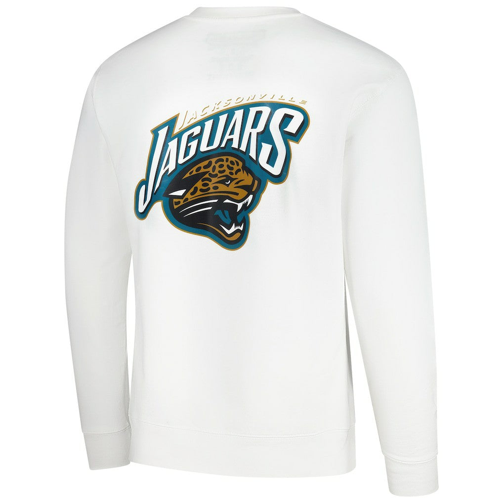 Mitchell & Ness Jacksonville Jaguars Duval Classic Logos Pullover Sweatshirt White