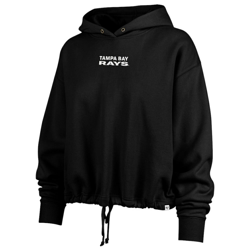 Tampa Bay Rays '47 Women's City Connect Venice Cropped Pullover Hoodie - Black - 47 brand Sale