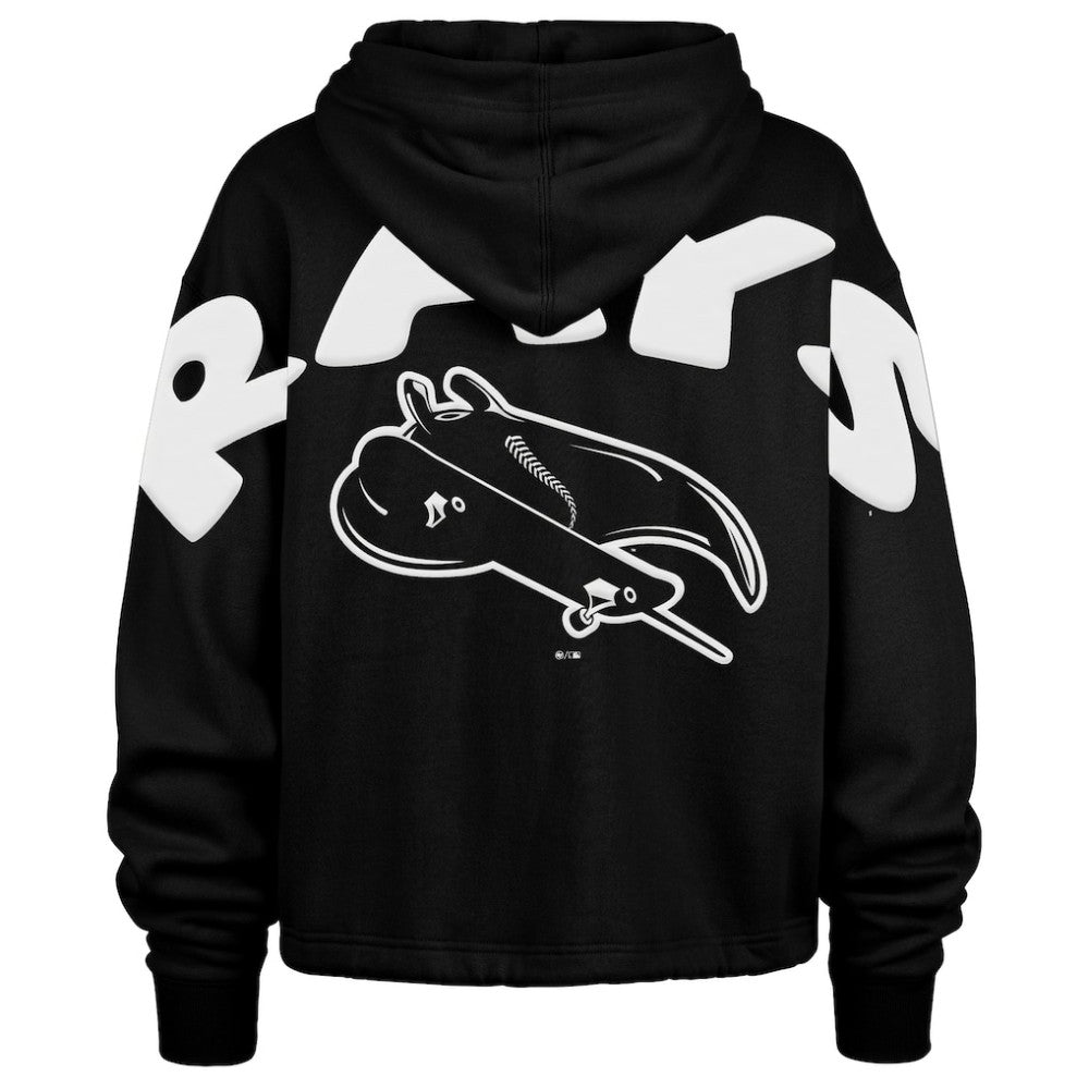 Tampa Bay Rays '47 Women's City Connect Venice Cropped Pullover Hoodie - Black - 47 brand Sale