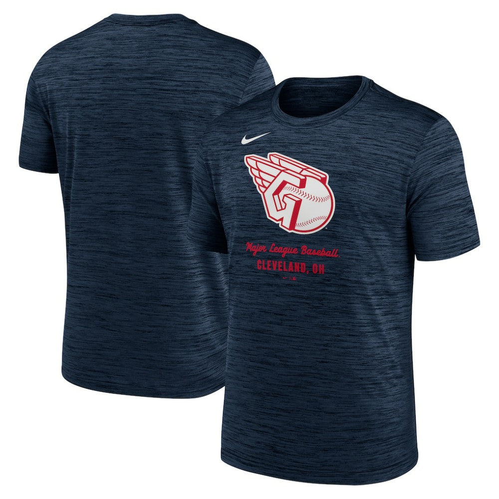 Cleveland Guardians Nike Velocity Dri-FIT T-Shirt - Navy - Nike Sale