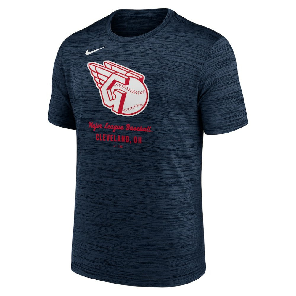 Cleveland Guardians Nike Velocity Dri-FIT T-Shirt - Navy - Nike Sale