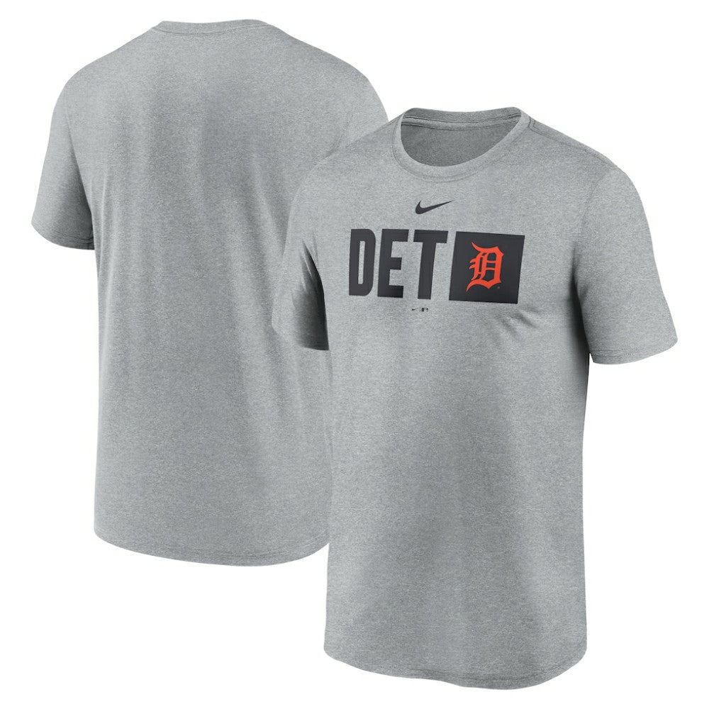 Detroit Tigers Nike Tricode Legend Performance T-Shirt - Heather Gray - Nike Lifestyle
