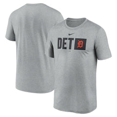 Detroit Tigers Nike Tricode Legend Performance T-Shirt - Heather Gray - Nike Lifestyle