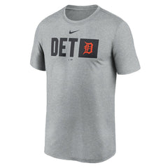 Detroit Tigers Nike Tricode Legend Performance T-Shirt - Heather Gray - Nike Lifestyle