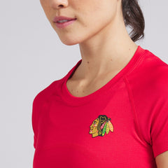 Chicago Blackhawks lululemon Women's Swiftly Tech Short-Sleeve Shirt 2.0 - True Red - NHL 202164655
