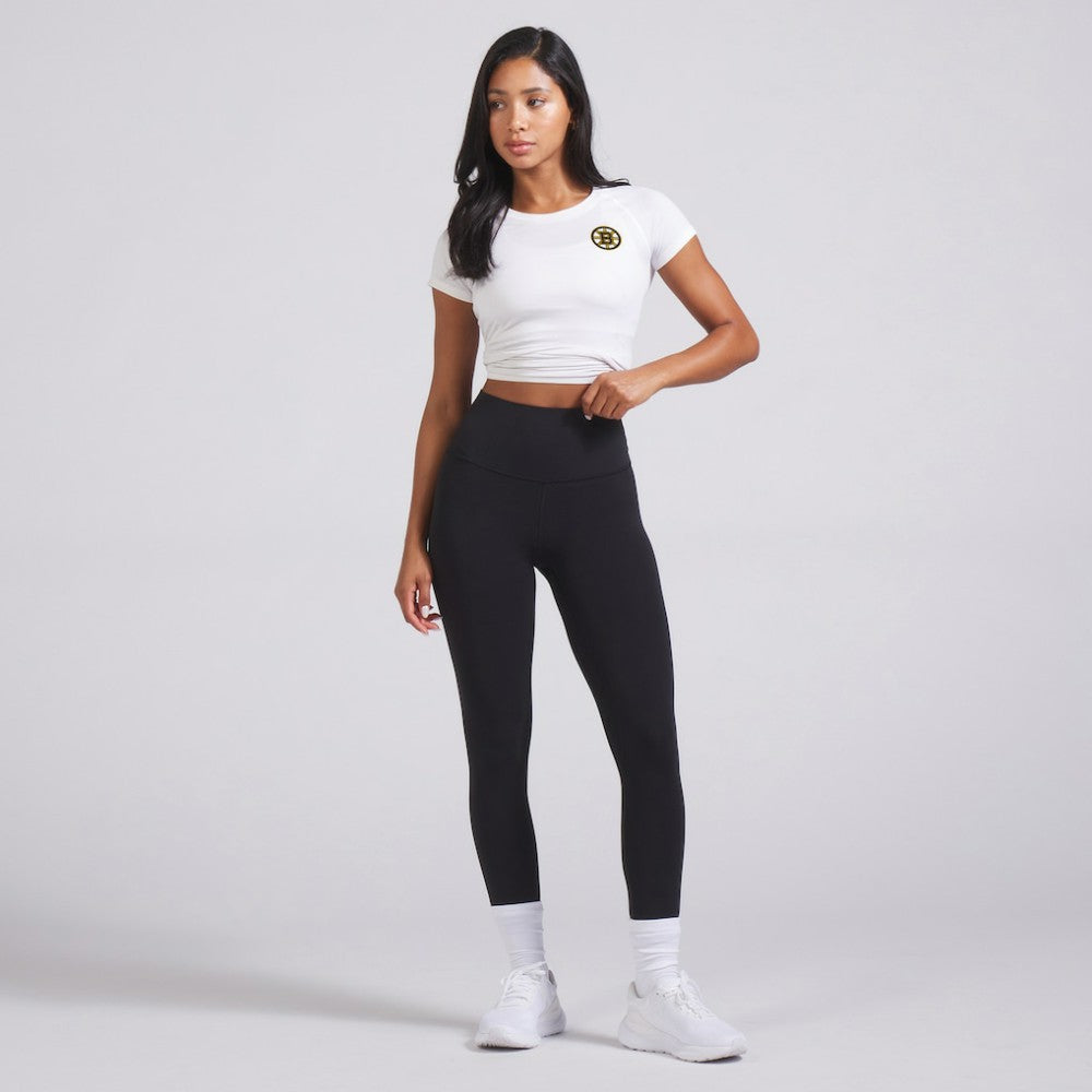 Boston Bruins lululemon Women's Swiftly Tech Short-Sleeve Shirt 2.0 - White - NHL 202164658