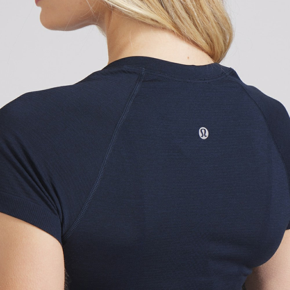 Seattle Kraken lululemon Women's Swiftly Tech Short-Sleeve Shirt 2.0 - True Navy - NHL 202164660