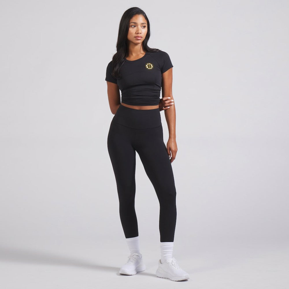 Boston Bruins lululemon Women's Swiftly Tech Short-Sleeve Shirt 2.0 - Black - NHL 202164665