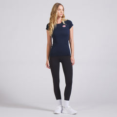 Montreal Canadiens lululemon Women's Swiftly Tech Short-Sleeve Shirt 2.0 - True Navy - NHL 202164671