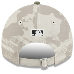 Chicago Cubs New Era Women's 2025 Armed Forces Day 9TWENTY Adjustable Hat - Light Beige/Olive - New Era Lifestyle