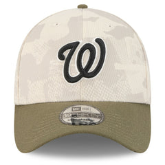 Washington Nationals New Era 2025 Armed Forces Day 39THIRTY Flex Hat - Light Beige/Olive - New Era Online