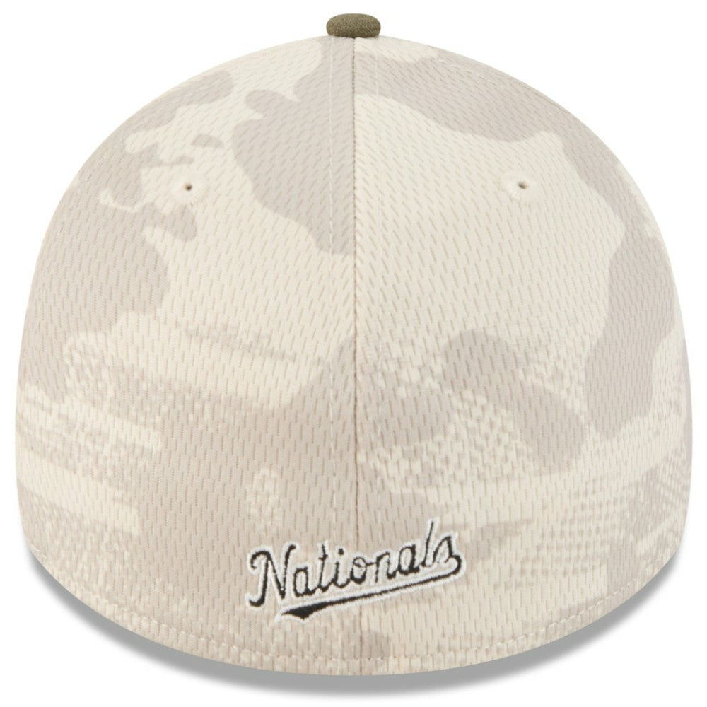 Washington Nationals New Era 2025 Armed Forces Day 39THIRTY Flex Hat - Light Beige/Olive - New Era Online