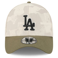 Los Angeles Dodgers New Era 2025 Armed Forces Day 39THIRTY Flex Hat - Light Beige/Olive - New Era Online