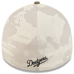 Los Angeles Dodgers New Era 2025 Armed Forces Day 39THIRTY Flex Hat - Light Beige/Olive - New Era Online
