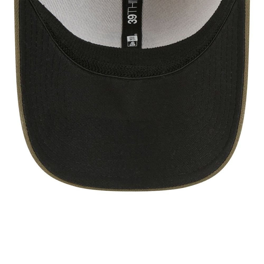 Chicago Cubs New Era 2025 Armed Forces Day 39THIRTY Flex Hat - Light Beige/Olive - New Era Sale