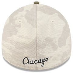 Chicago White Sox New Era 2025 Armed Forces Day 39THIRTY Flex Hat - Light Beige/Olive - New Era Lifestyle