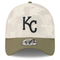 Kansas City Royals New Era 2025 Armed Forces Day 39THIRTY Flex Hat - Light Beige/Olive - New Era on Sale