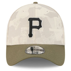 Pittsburgh Pirates New Era 2025 Armed Forces Day 39THIRTY Flex Hat - Light Beige/Olive - New Era Sale