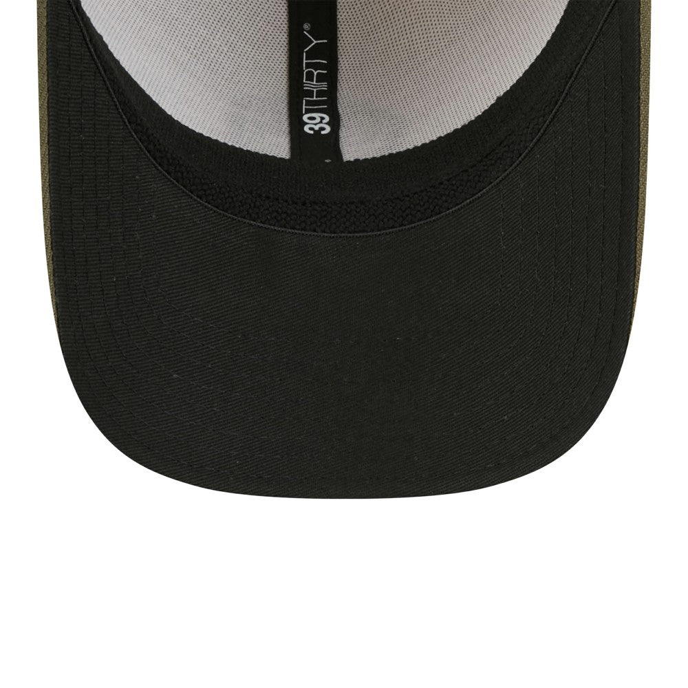 Milwaukee Brewers New Era 2025 Armed Forces Day 39THIRTY Flex Hat - Light Beige/Olive - New Era Discount