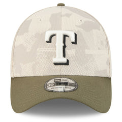 Texas Rangers New Era 2025 Armed Forces Day 39THIRTY Flex Hat - Light Beige/Olive - New Era Online