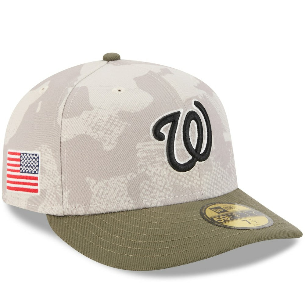Washington Nationals New Era 2025 Armed Forces Day 59FIFTY Fitted Hat - Light Beige/Olive - New Era Sale