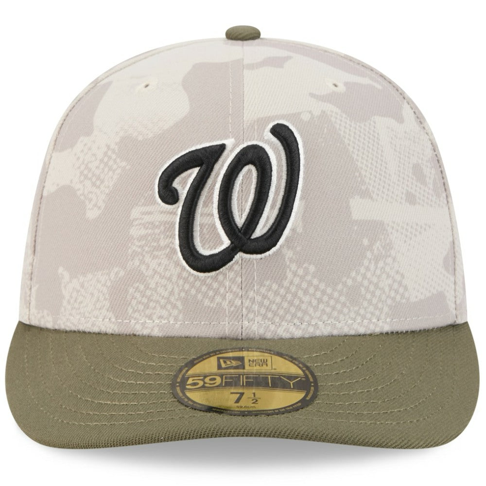 Washington Nationals New Era 2025 Armed Forces Day 59FIFTY Fitted Hat - Light Beige/Olive - New Era Sale