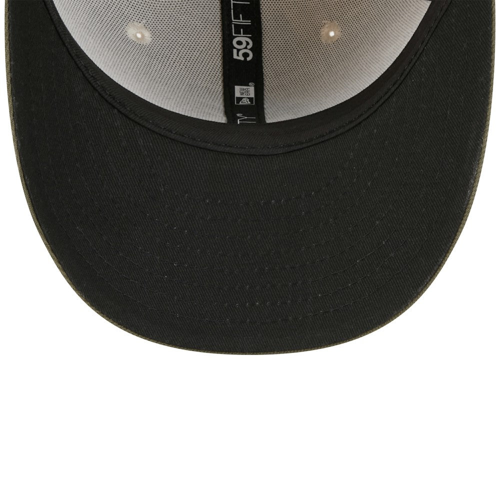 Miami Marlins New Era 2025 Armed Forces Day 59FIFTY Fitted Hat - Light Beige/Olive - New Era Sale