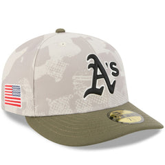 Athletics New Era 2025 Armed Forces Day 59FIFTY Fitted Hat - Light Beige/Olive - New Era Sale