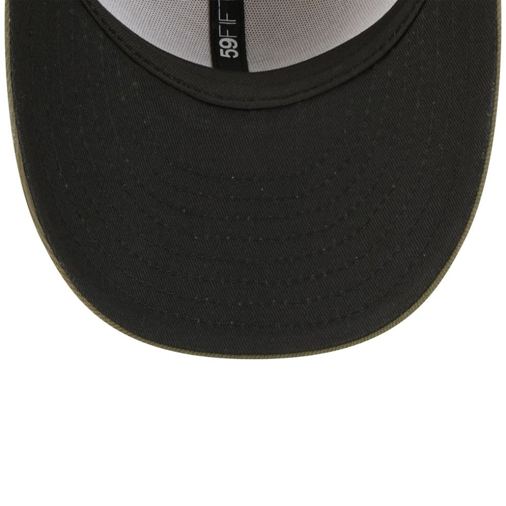 Athletics New Era 2025 Armed Forces Day 59FIFTY Fitted Hat - Light Beige/Olive - New Era Sale