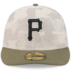 Pittsburgh Pirates New Era 2025 Armed Forces Day 59FIFTY Fitted Hat - Light Beige/Olive - New Era Online