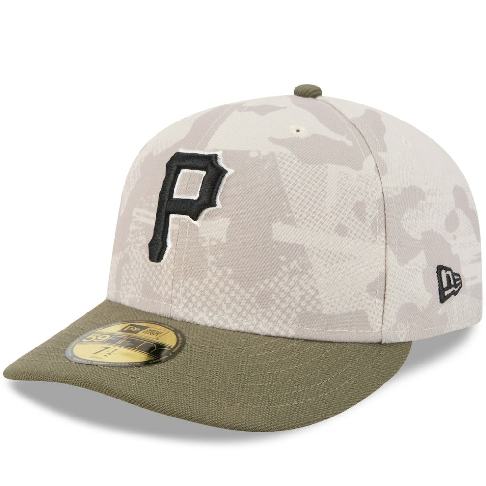Pittsburgh Pirates New Era 2025 Armed Forces Day 59FIFTY Fitted Hat - Light Beige/Olive - New Era Online