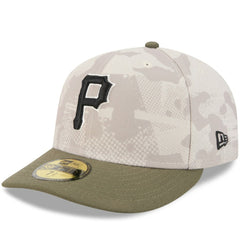Pittsburgh Pirates New Era 2025 Armed Forces Day 59FIFTY Fitted Hat - Light Beige/Olive - New Era Online