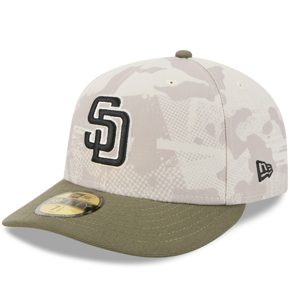 San Diego Padres New Era 2025 Armed Forces Day 59FIFTY Fitted Hat - Light Beige/Olive - New Era Sale