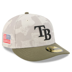 Tampa Bay Rays New Era 2025 Armed Forces Day 59FIFTY Fitted Hat - Light Beige/Olive - New Era Discount