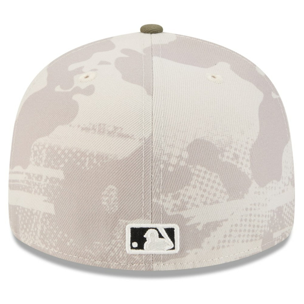 Tampa Bay Rays New Era 2025 Armed Forces Day 59FIFTY Fitted Hat - Light Beige/Olive - New Era Discount