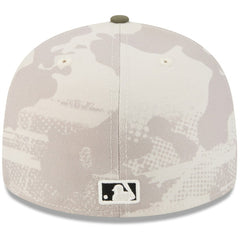Texas Rangers New Era 2025 Armed Forces Day 59FIFTY Fitted Hat - Light Beige/Olive - New Era on Sale
