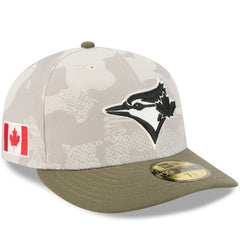 Toronto Blue Jays New Era 2025 Armed Forces Day 59FIFTY Fitted Hat - Light Beige/Olive - New Era Online