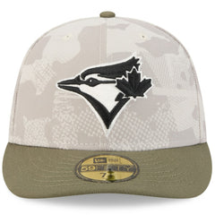 Toronto Blue Jays New Era 2025 Armed Forces Day 59FIFTY Fitted Hat - Light Beige/Olive - New Era Online