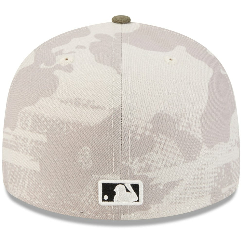 Toronto Blue Jays New Era 2025 Armed Forces Day 59FIFTY Fitted Hat - Light Beige/Olive - New Era Online