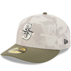 Seattle Mariners New Era 2025 Armed Forces Day 59FIFTY Fitted Hat - Light Beige/Olive - New Era on Sale