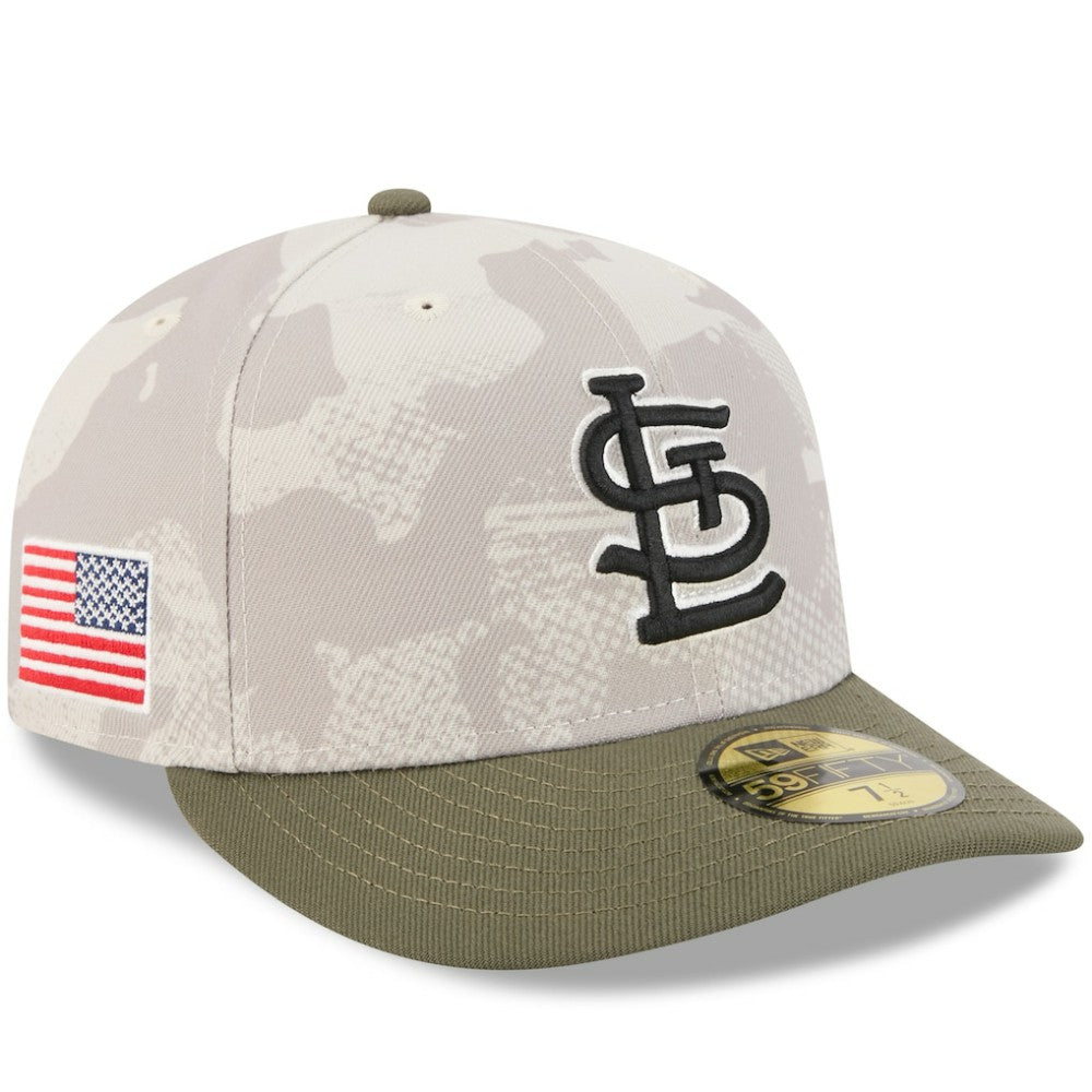 St. Louis Cardinals New Era 2025 Armed Forces Day 59FIFTY Fitted Hat - Light Beige/Olive - New Era Online