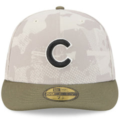 Chicago Cubs New Era 2025 Armed Forces Day 59FIFTY Fitted Hat - Light Beige/Olive - New Era Online