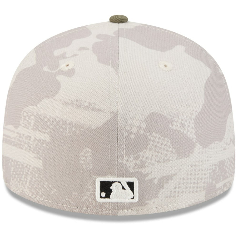 Colorado Rockies New Era 2025 Armed Forces Day 59FIFTY Fitted Hat - Light Beige/Olive - New Era Lifestyle
