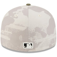 Colorado Rockies New Era 2025 Armed Forces Day 59FIFTY Fitted Hat - Light Beige/Olive - New Era Lifestyle