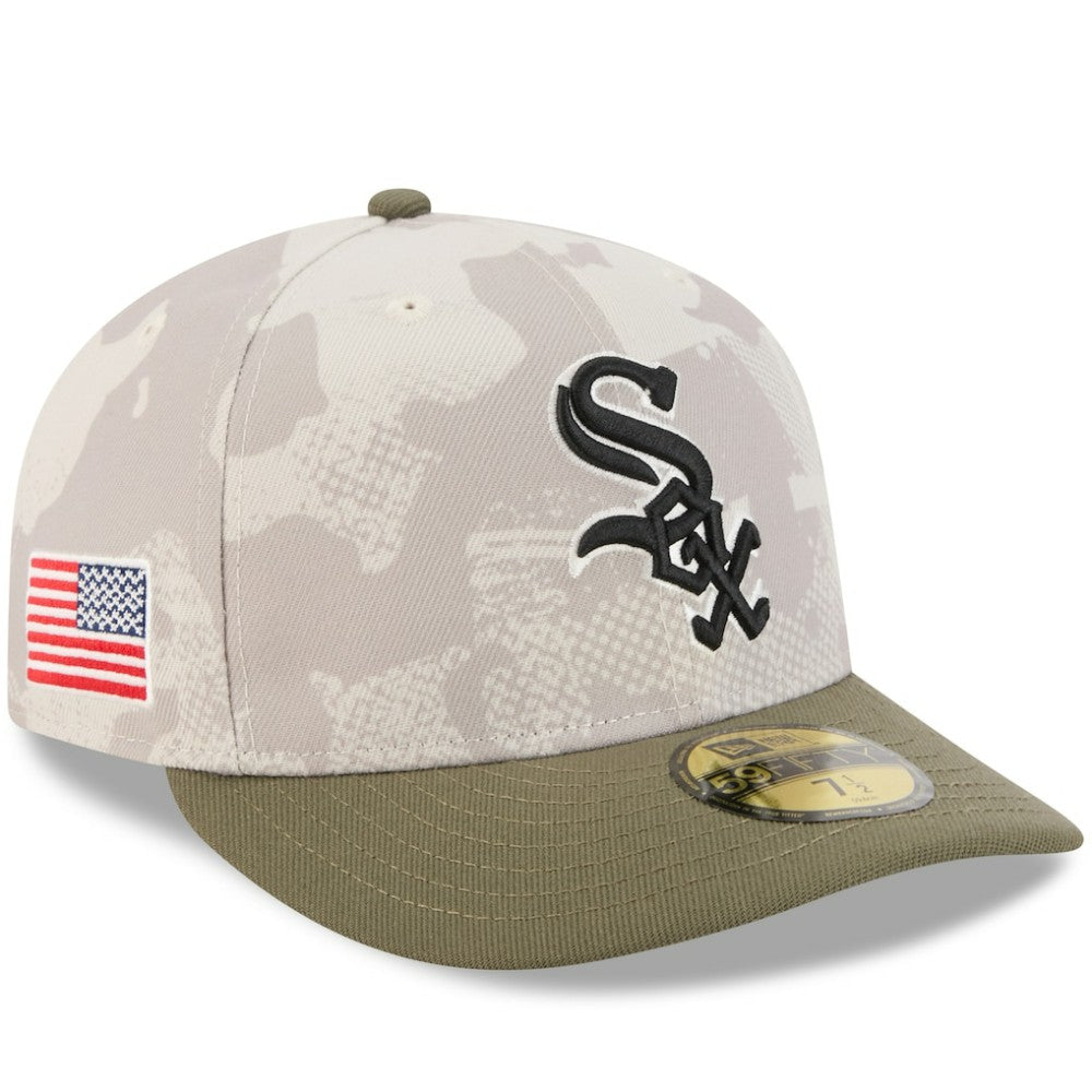 Chicago White Sox New Era 2025 Armed Forces Day 59FIFTY Fitted Hat - Light Beige/Olive - New Era on Sale