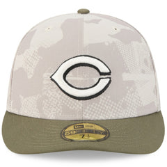 Cincinnati Reds New Era 2025 Armed Forces Day 59FIFTY Fitted Hat - Light Beige/Olive - New Era Discount