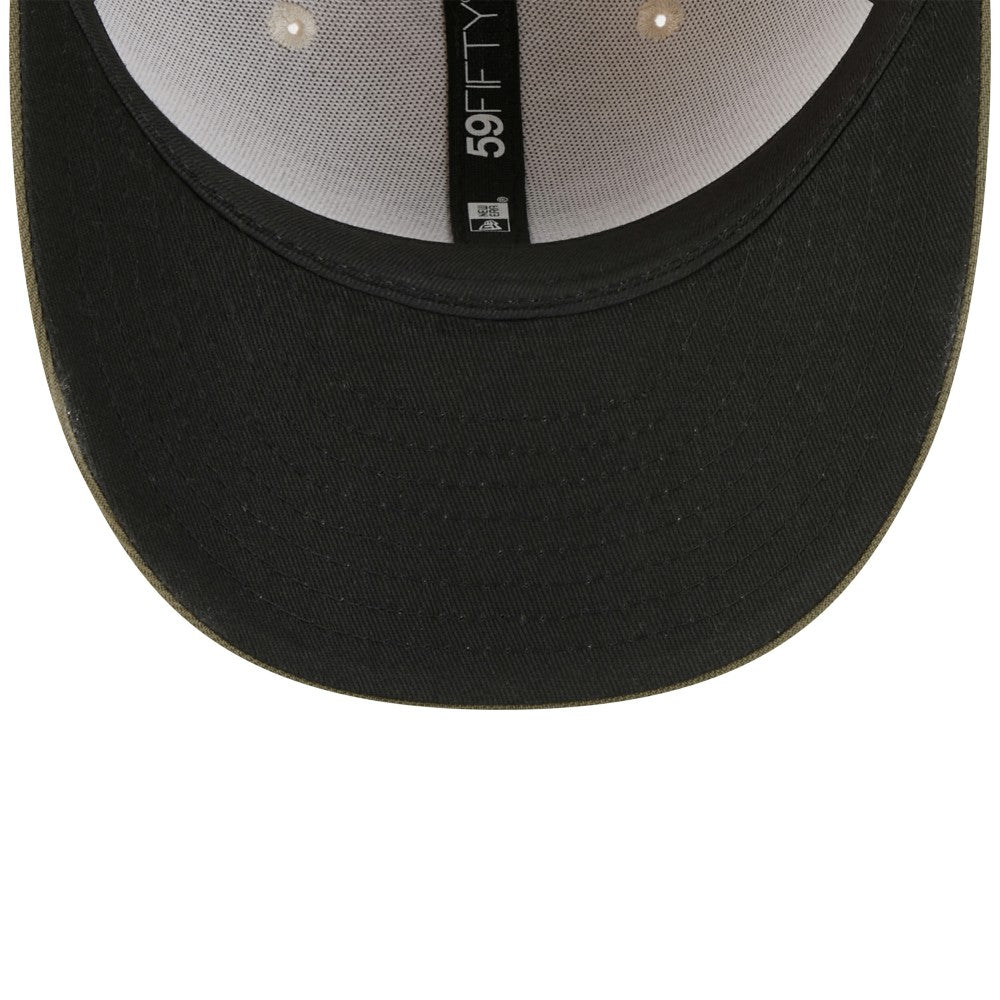 Los Angeles Angels New Era 2025 Armed Forces Day 59FIFTY Fitted Hat - Light Beige/Olive - New Era Sale