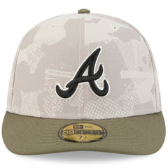 Atlanta Braves New Era 2025 Armed Forces Day 59FIFTY Fitted Hat - Light Beige/Olive - New Era Online