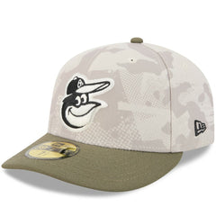 Baltimore Orioles New Era 2025 Armed Forces Day 59FIFTY Fitted Hat - Light Beige/Olive - New Era Discount
