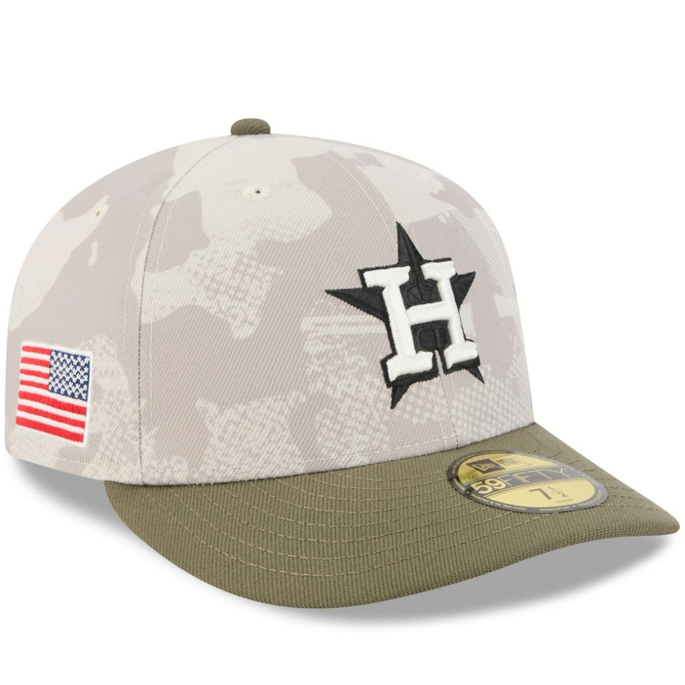 Houston Astros New Era 2025 Armed Forces Day 59FIFTY Fitted Hat - Light Beige/Olive - New Era Discount